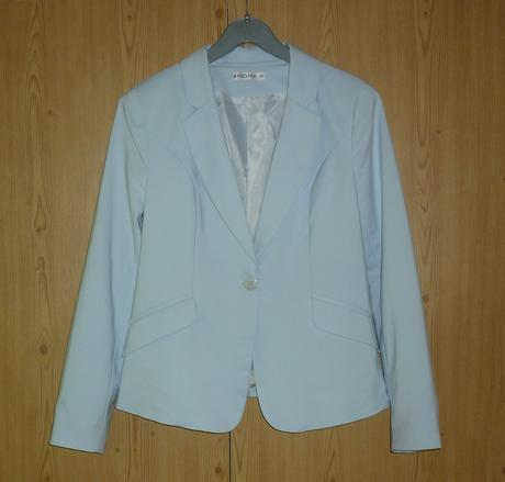 Světle modré dámské sako reszka, m