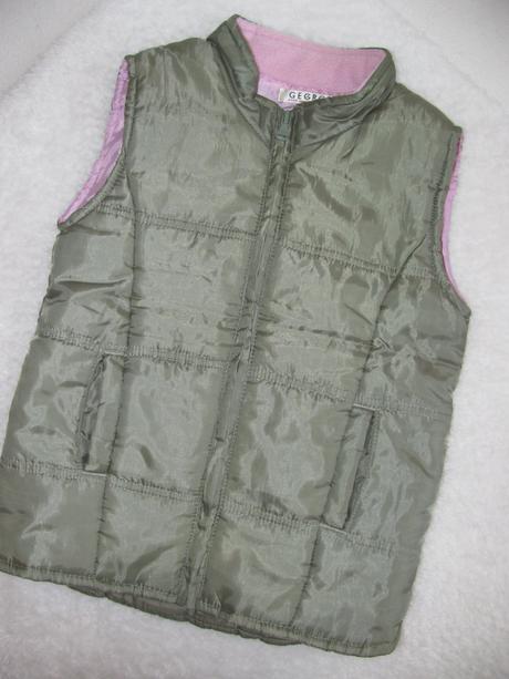 Dívčí prošívaná khaki vesta george, george,128