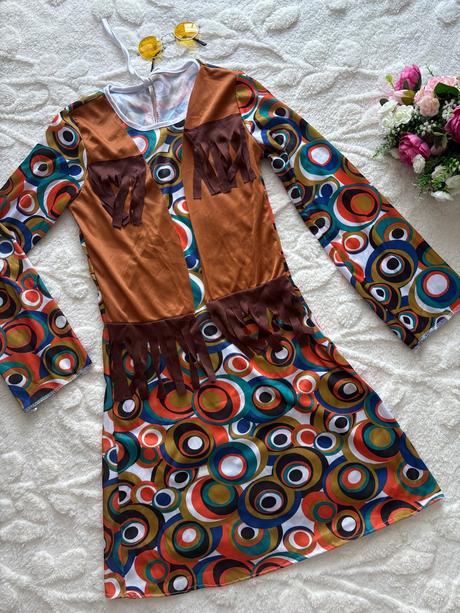 An27/ kostým hippies- v.cca xs, 