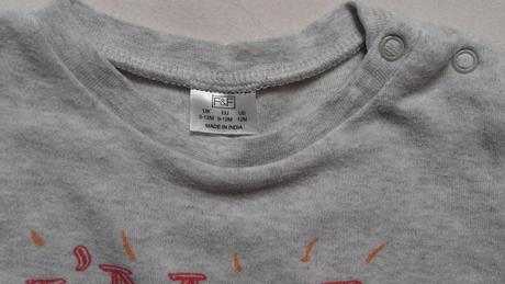 Body s dlouhým rukávem a tepláčky, vel.74/80, f&f,74