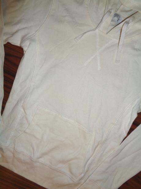 Luxusní smetanově bílá mikina uk 10, new look,170 / 176 / 182