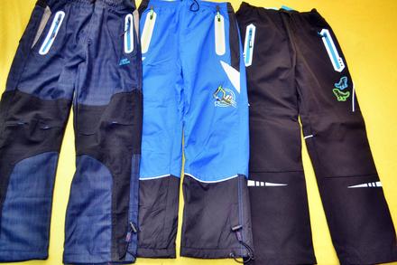 3x kalhoty oteplené kugo softshellové..122, kugo,122