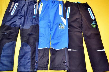 3x kalhoty oteplené kugo softshellové..122, kugo,122
