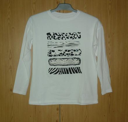 Dámské bílé tričko moda italia, m