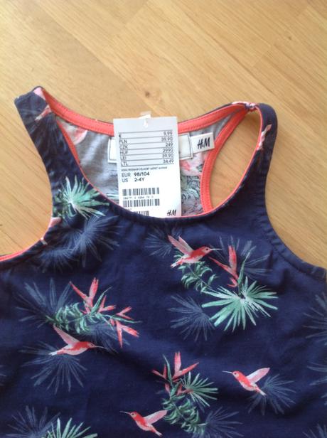 Set tilko a sukne - kolibrik, vel 98-104, h&m,98