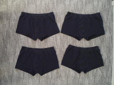 Modré trenky trenýrky boxerky - 4 kusy, 140