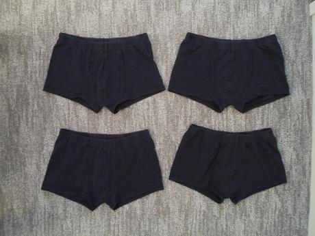 Modré trenky trenýrky boxerky - 4 kusy, 140