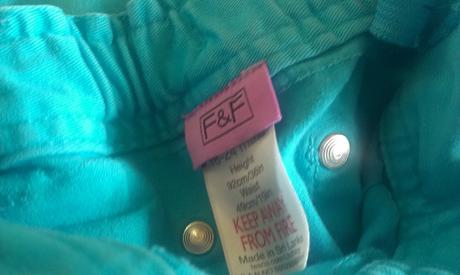 Krásné riflové kalhoty vel.92 top stav, f&f,92