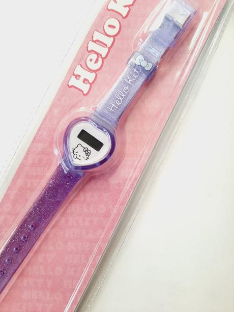 Nové fialové modré digitální hodinky hello kitty,