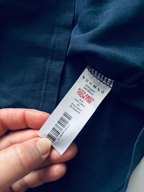 Triko modré - v.10/11 let, nutmeg,146