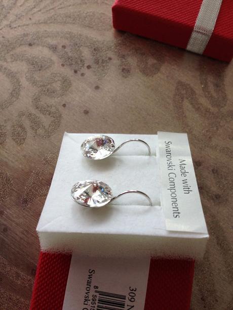 Komplet bižuterie plast,látka, swarovski,perličky, 