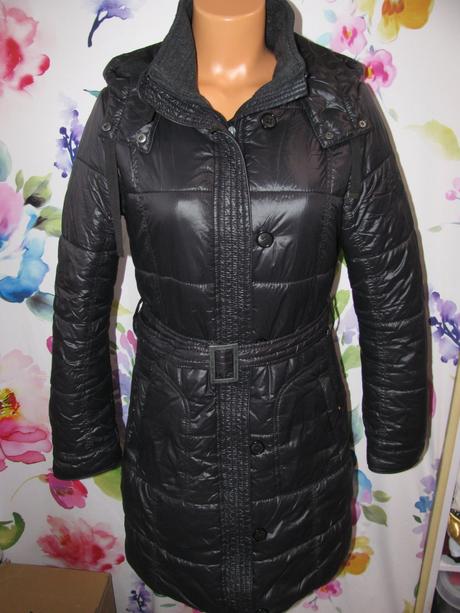 Dámský zimní prošívaný kabát, parka s kapucí, s.oliver,m