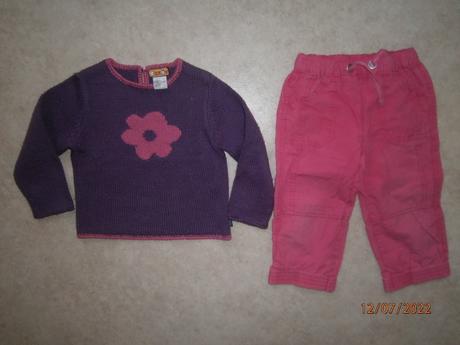 Svetr + kalhoty zdarma, vel. 104, 104