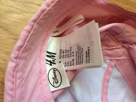 Růžová kšiltovka s elsou, vel. 3-4r., zn.h&m, h&m,104