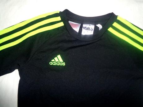 Černé a reflexní funkční tričko adidas climalite, adidas,128