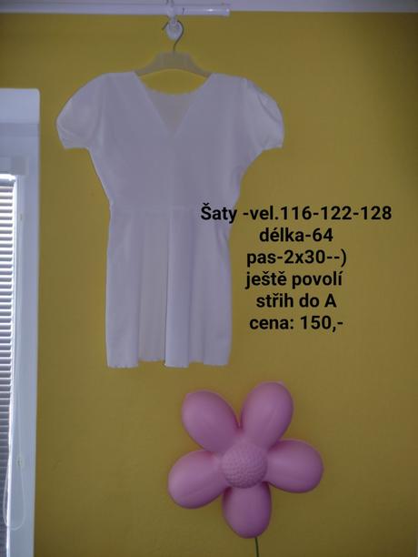 Šaty -vel.116-122-128, 122