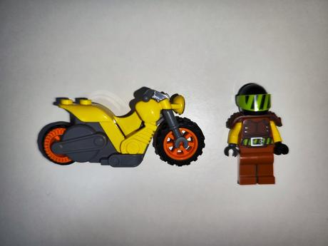 Lego city demoliční kaskadérksá motorka,