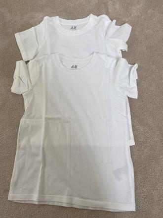 Bílá trička, h&m,104