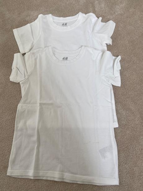 Bílá trička, h&m,104