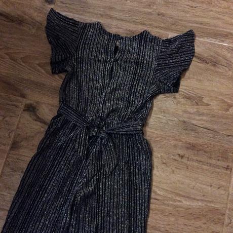 Slavnostní třpytkatý kalhotový overal, primark,134