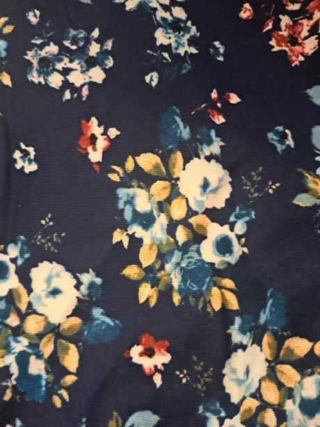 Vintage mikina s květy, tezenis,s