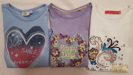 3x tričko s dlouhým rukávem, vel.98/104, 98