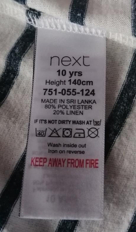 Pruhované šaty - tunika vel 140, next,140