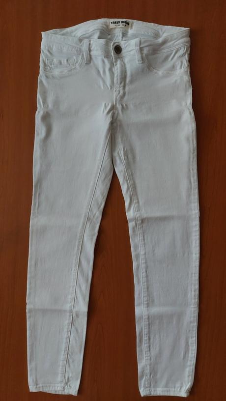 Bílé kalhoty,džegíny,164/xs, 164
