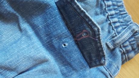 Džínové odlehčené kraťasy č.505, okay,104