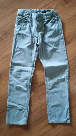 Šedé kalhoty h&m vel. 134, h&m,134