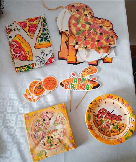 Párty sada pizza,