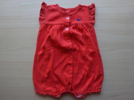 Letní overál červený, vel. 86, carter's,86