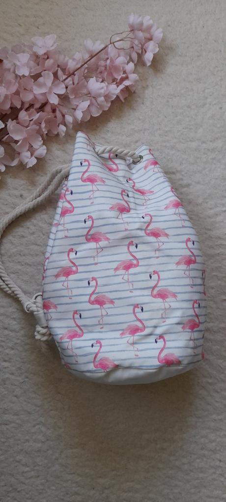 Plážová taška / pytel s plameňáky, 