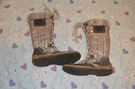 38 stříbrné sněhule, vysoké kozačky, 38