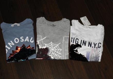 Top stav-nová trička spiderman a dinosauři-vel.140, h&m,140