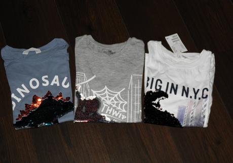 Top stav-nová trička spiderman a dinosauři-vel.140, h&m,140