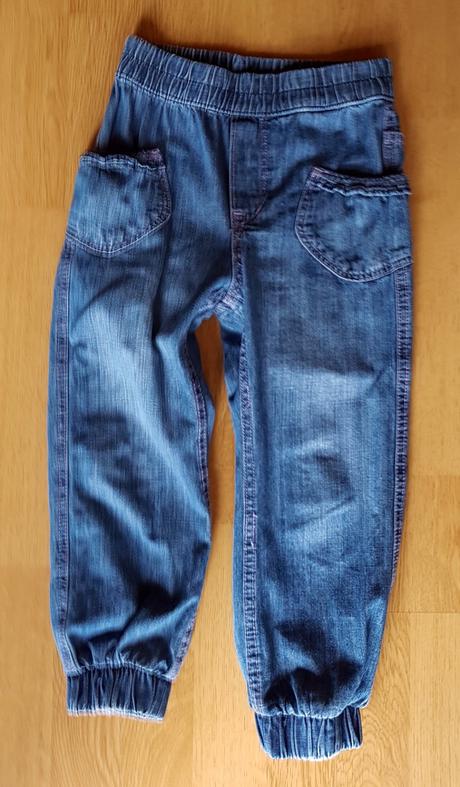 Dívčí lehké džínečky, vel. 110, denim co,110