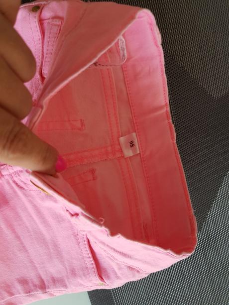 Dětské neon růžové kalhoty zeeman vel. 98, 98