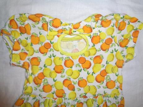 Nádherné bavlněné citrónové šaty - super záda, tu,92