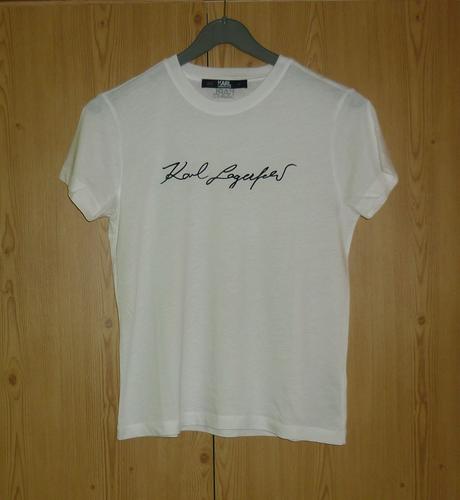 Bílé basic dámské tričko karl lagerfeld, xs