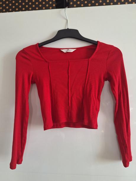 Top tričko crop top nový vel. 146 / 152, h&m,146