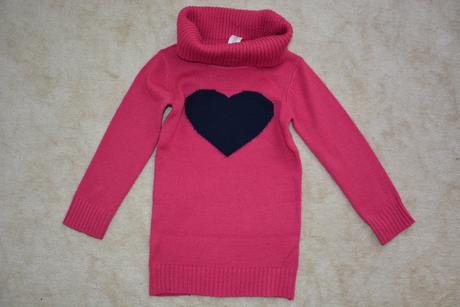 Svetřík rolák se srdíčkem, c&a,122
