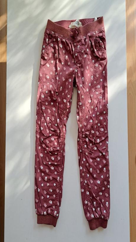 Kalhoty se srdíčky, h&m,122