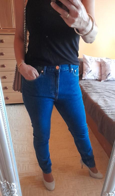H&m dámské džíny slim & denim, h&m,xl