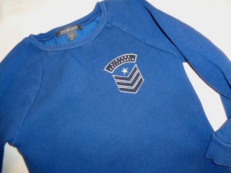 Pěkná tmavomodrá mikina, primark,128