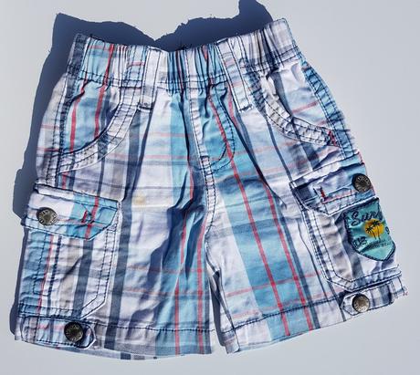 C193	chlapecké plátěné kraťasy vel. 74-80, 74