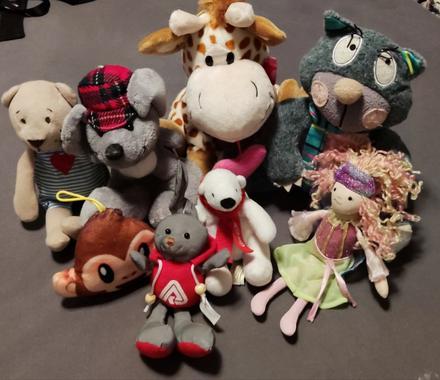 Sada 8 ks plyšáků,