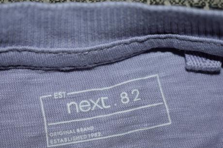 Fialkové klučičí triko next se smajlíkem,116/122, next,116