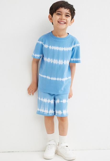 2-pack klučičí kraťasy h&m modré batikované +tmavé, h&m,116