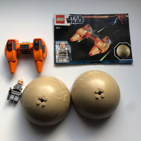 Lego star wars 9678 vznášedlo twin-pod cloud a bes, 